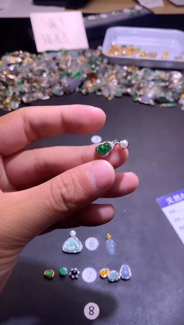 【闪购商品】翡翠吊坠(不含链)银S925镶嵌1