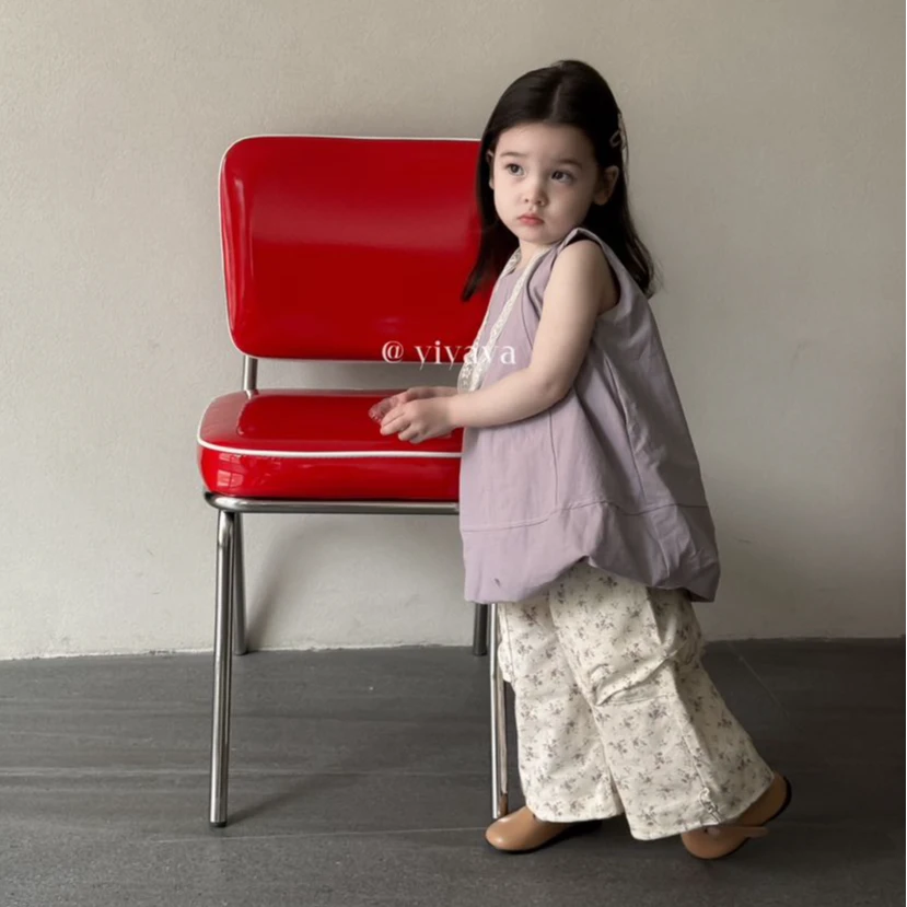 25夏~女童碎花工装裤5321