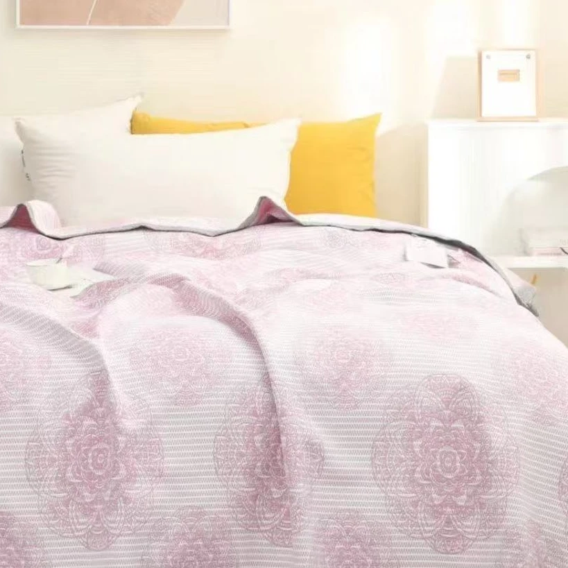 【波斯-粉】55*80轻奢枕巾一对装成人枕巾枕头巾单人吸汗高档透气