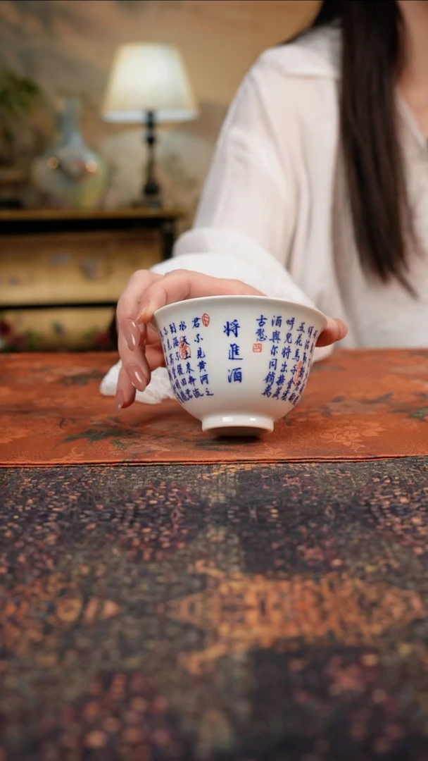 杯景德镇陶瓷杯碗柴烧多人