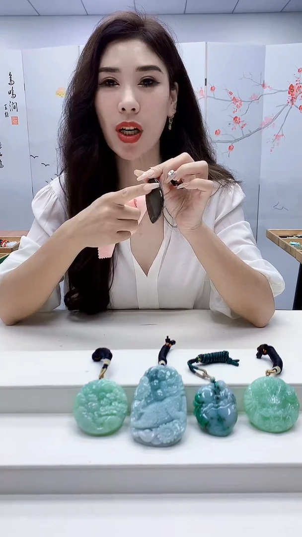 未镶嵌定制翡翠渔**-4829ty-毛货挂件