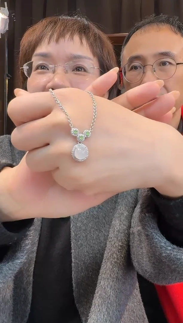 【闪购商品】翡翠套链银S925镶嵌套链