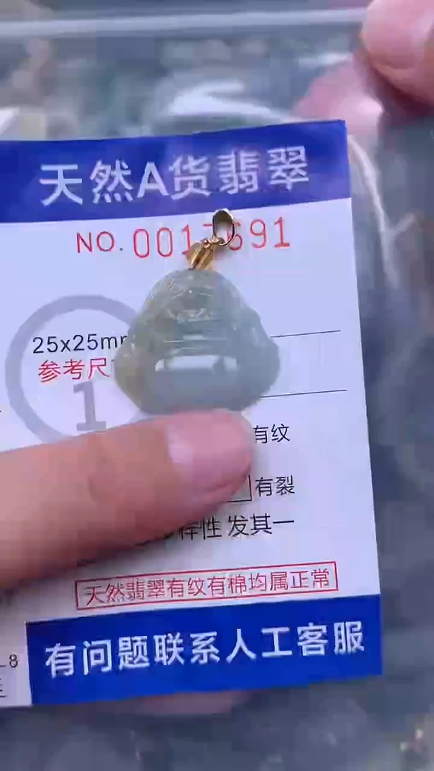 吊坠(赠链)未镶嵌翡翠1