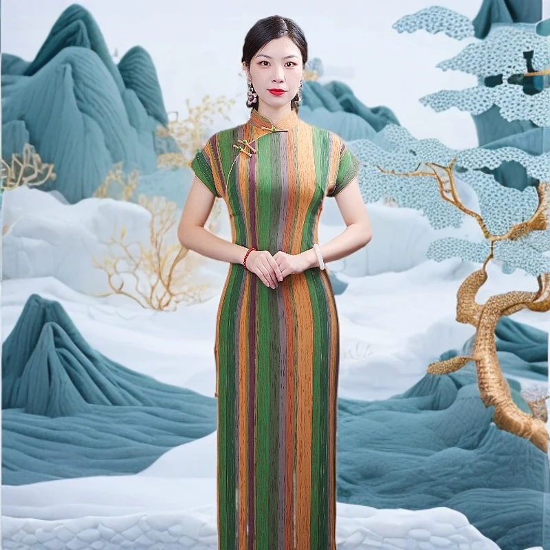 清羽  2024新款显瘦气质时尚夏季复古中式中国风改良旗袍