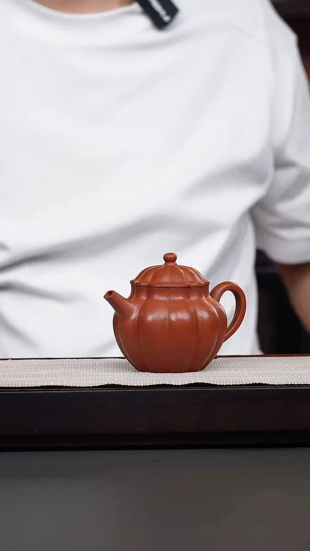 茶壶紫砂朱泥锦囊菊蕾
