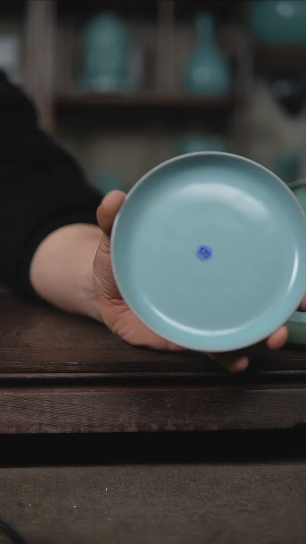 【闪购商品】杯仿古宋臻釉纯手工风华碟瑕170