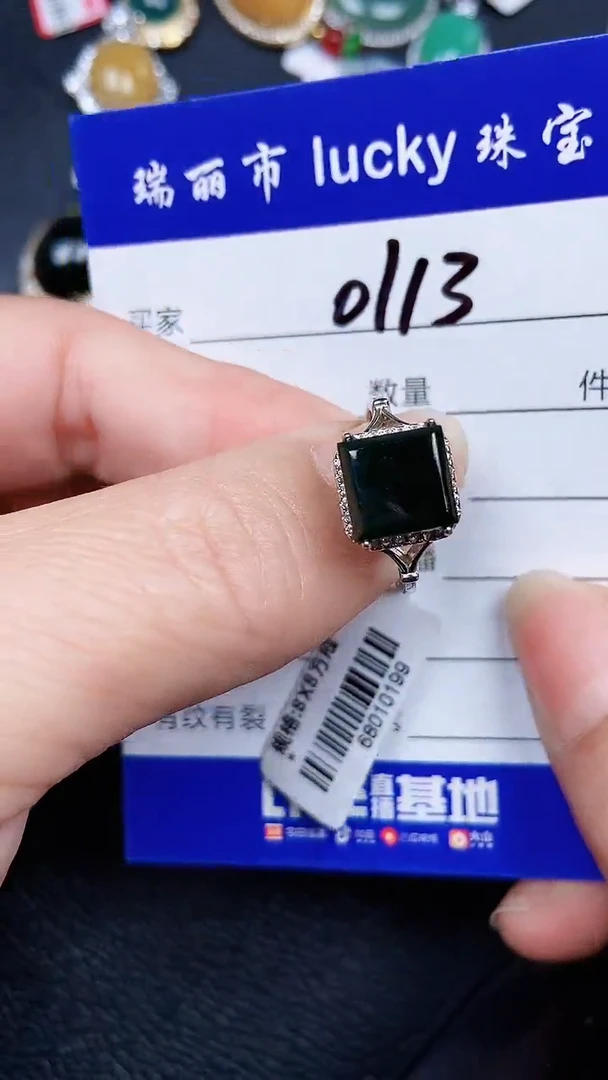 颈饰银S925镶嵌翡翠0113