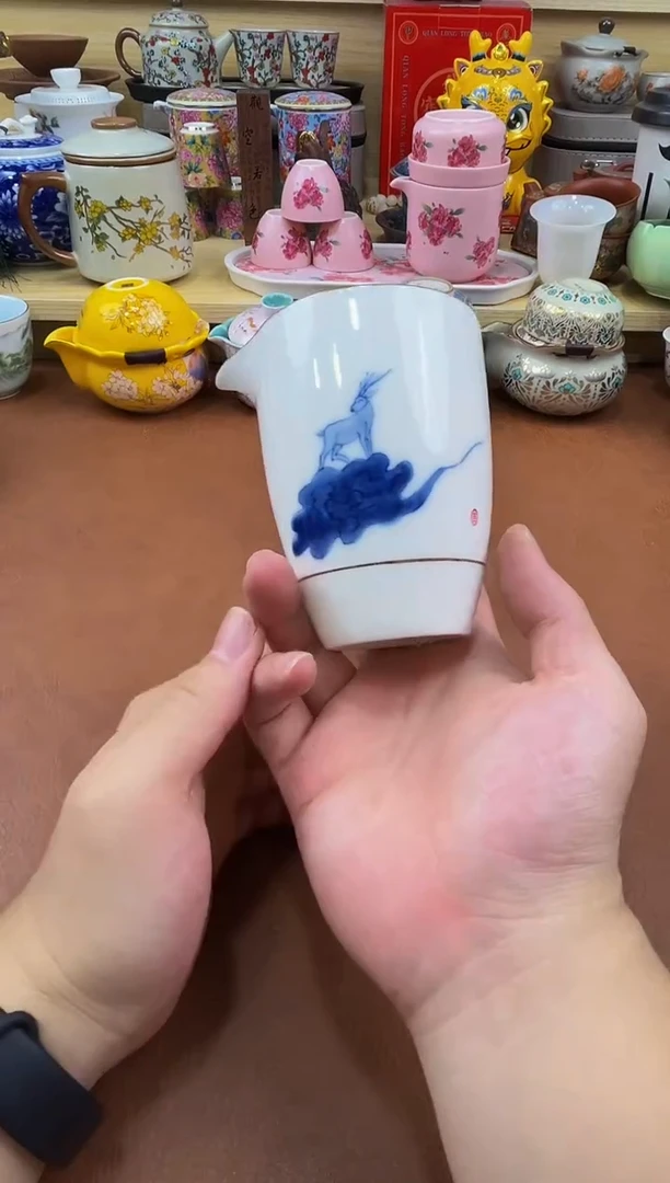 陶瓷茶具摆件旅行套组