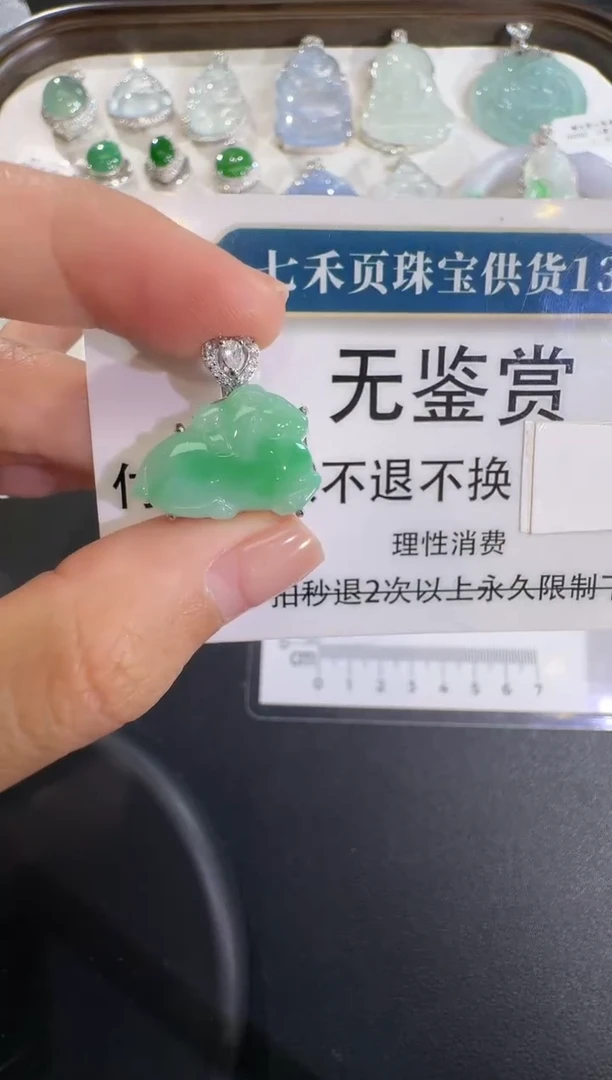 吊坠(不含链)未镶嵌翡翠不退换无鉴赏