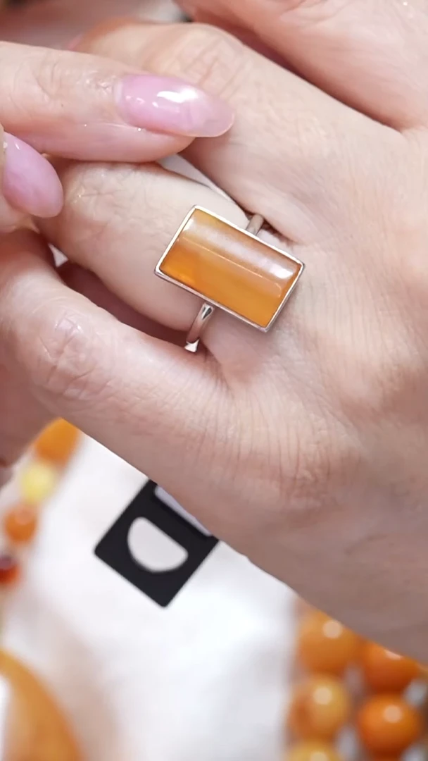 蜜蜡颈饰银S925镶嵌7511天然蜜蜡珠宝奇石云端妖孽全部保真