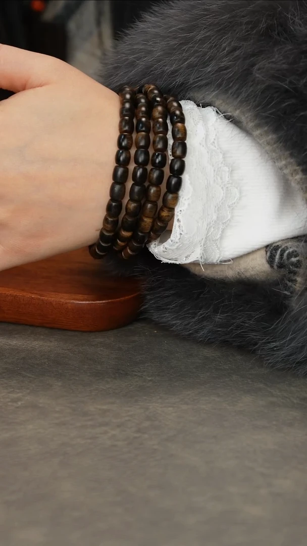 【闪购商品】沉香手串芽庄老白奇樱子瘤疤王0.7*108颗珍藏