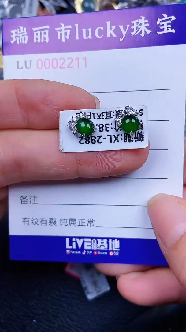 颈饰银S925镶嵌翡翠21211