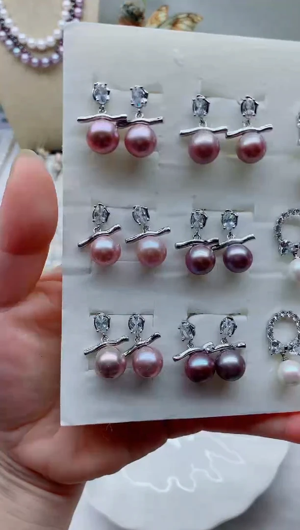 未镶嵌耳饰淡水珍珠多样性发其一【非无瑕】