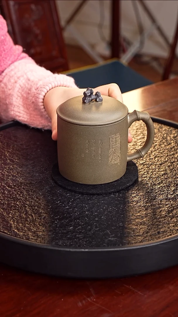 茶壶紫砂XW 青段办公杯11 / 350毫升  礼盒 手提袋