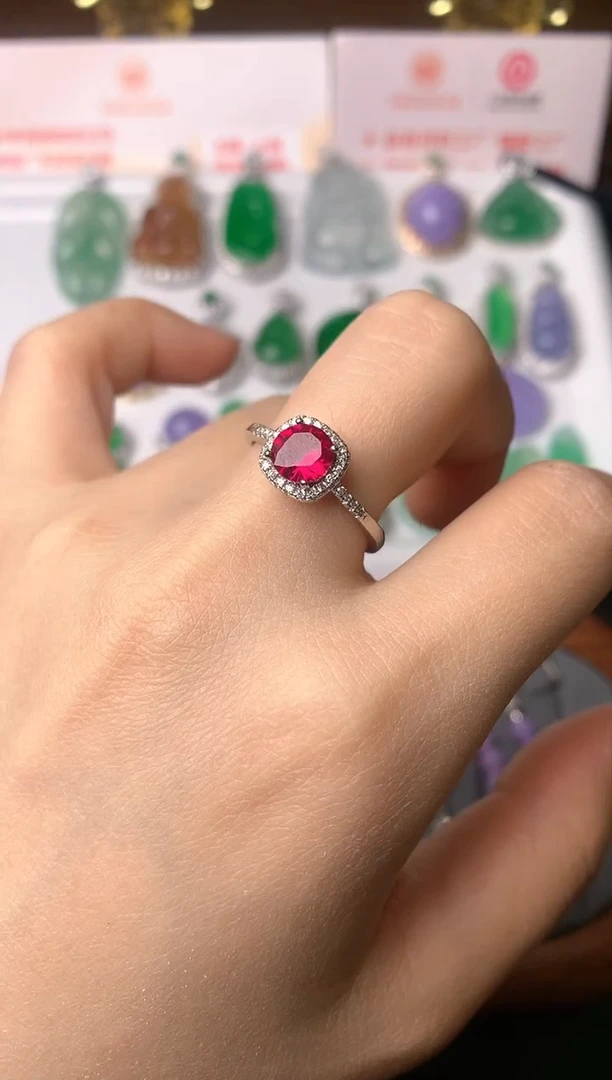 【闪购商品】红宝石戒指合金戒指