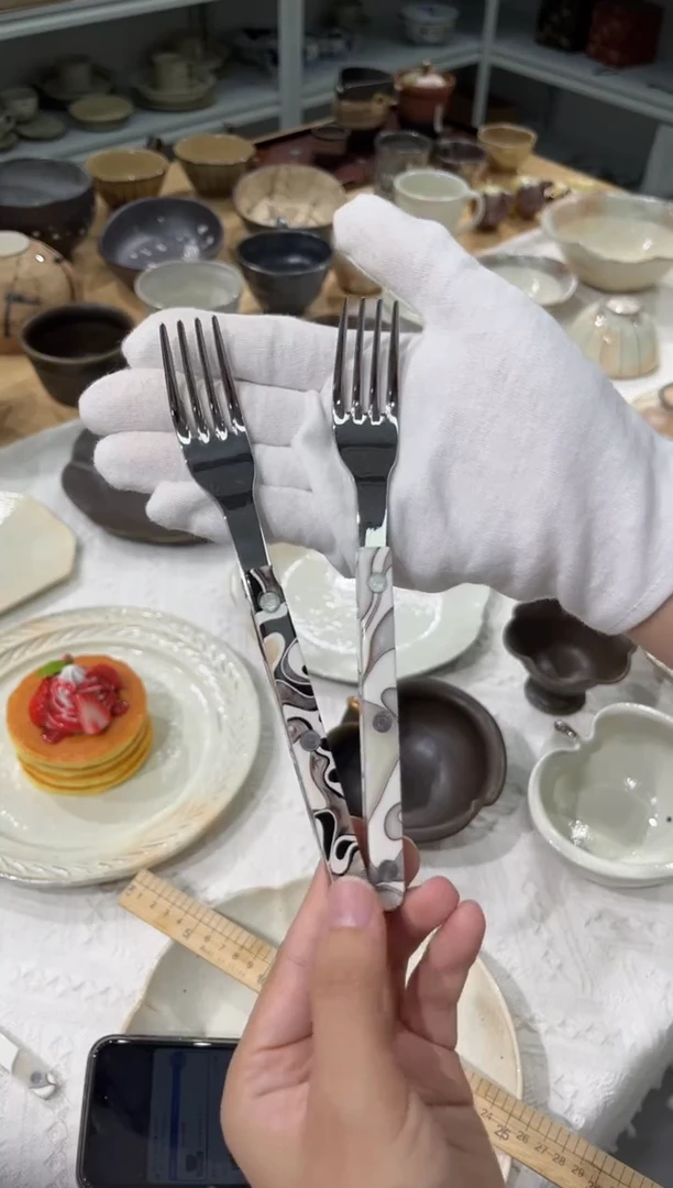 瓷片小酒馆黑沙丘+白沙丘甜品叉