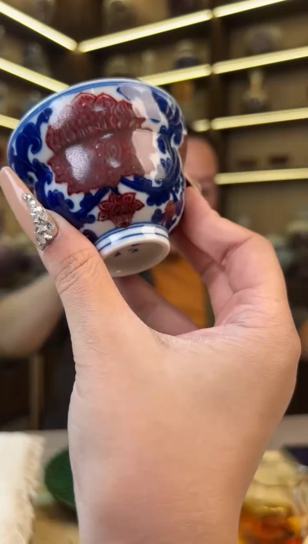 瓷片温**两景德镇毛仔柴窑杯