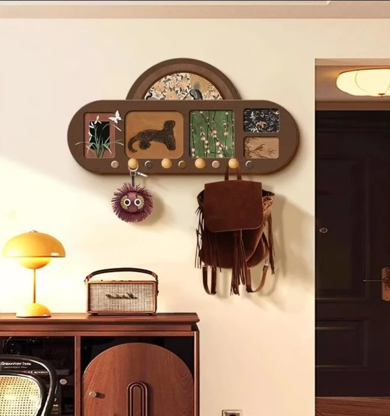 DD03洞洞板30*60CM进门衣帽挂钩多功能钥匙收纳衣钩入户墙壁装饰