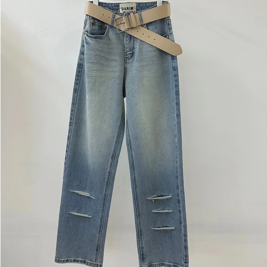 UN女装 春季新款时尚直腿裤K199