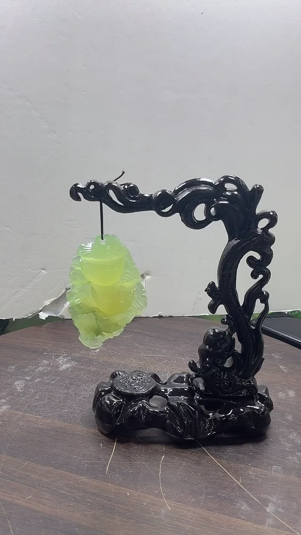 玉中***！苹果家居雕件