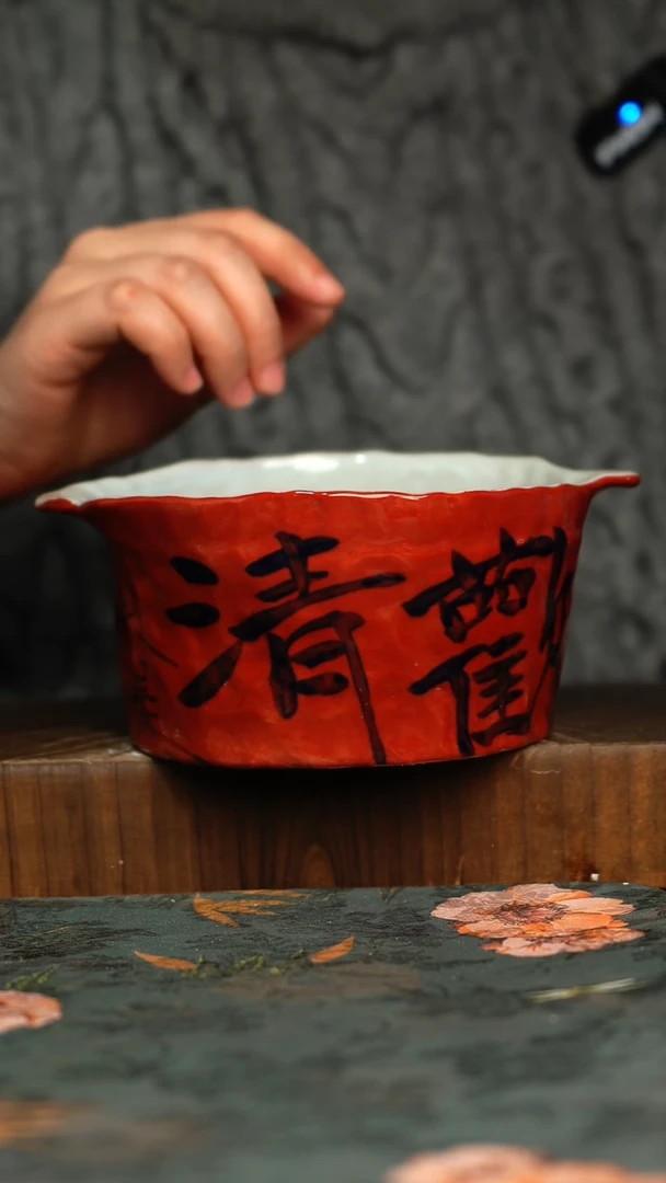 杯釉下彩手工手绘同款陶器