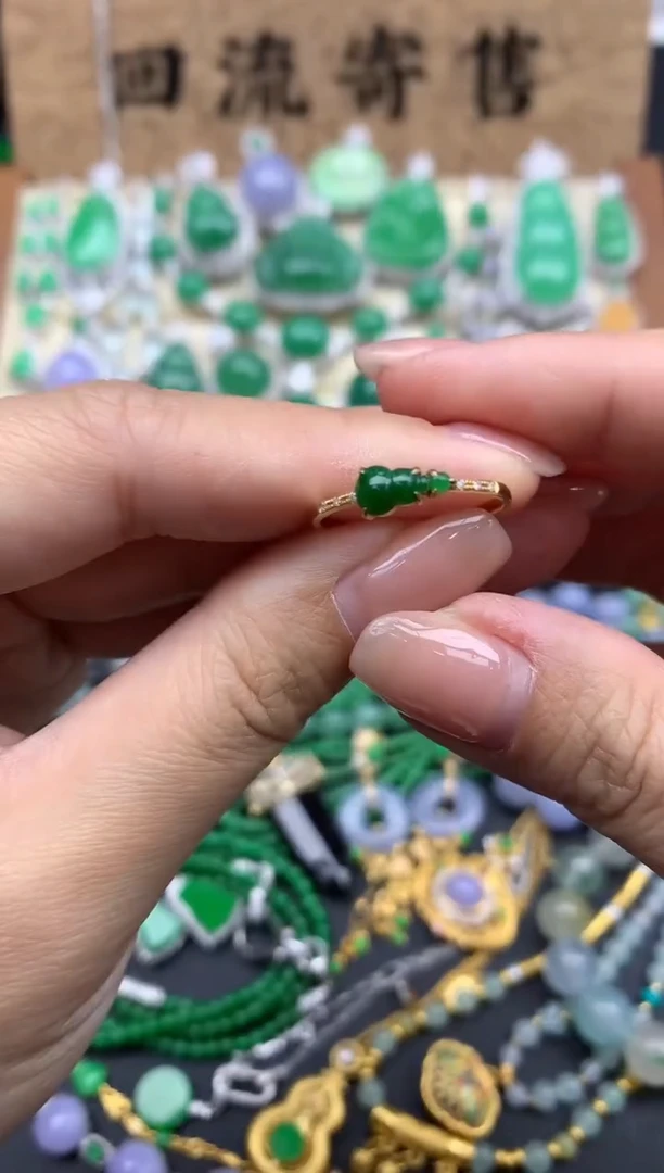 【闪购商品】翡翠戒指18K金镶嵌309-中国好珍宝