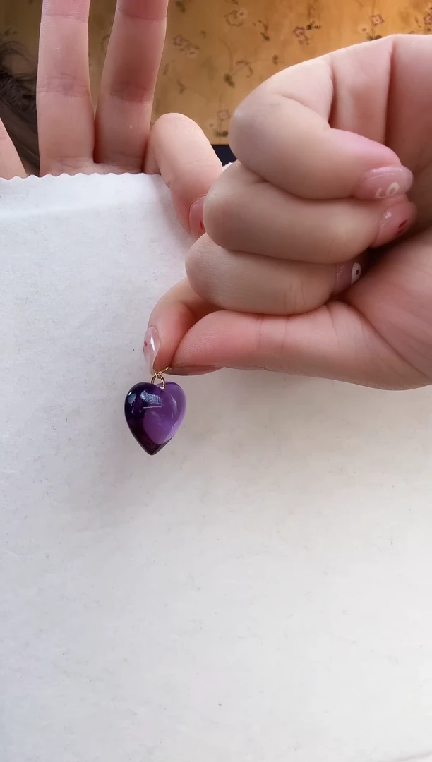 【闪购商品】水晶吊坠(不含链)18K金镶嵌水晶吊坠