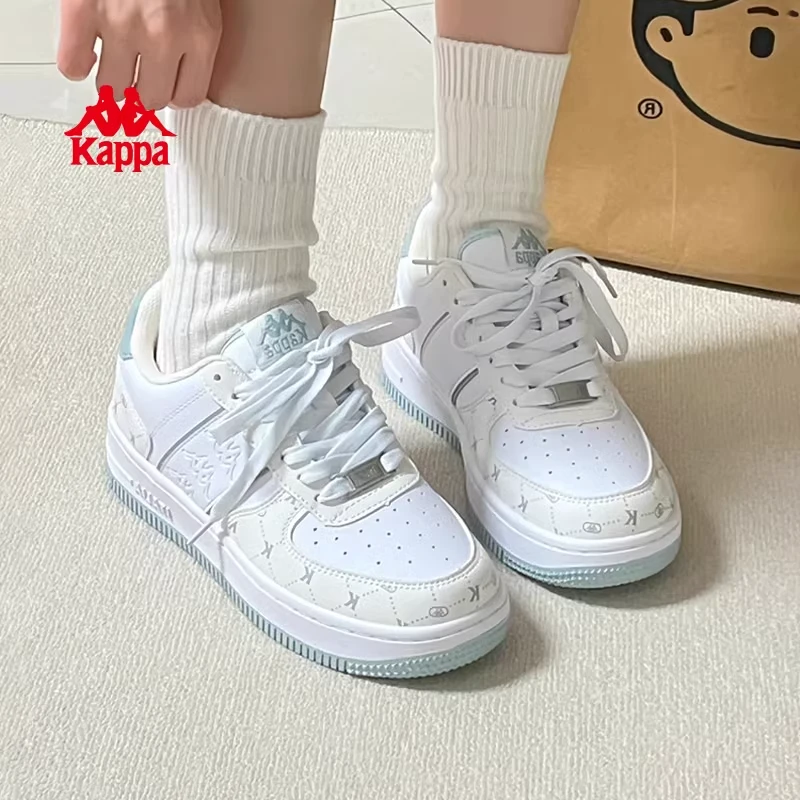 Kappa卡帕女鞋爆款板鞋2025秋季新款小白鞋厚底百搭休闲鞋子06CJ