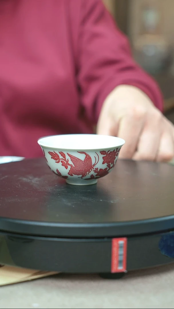 瓷片景德镇毛仔柴窑杯