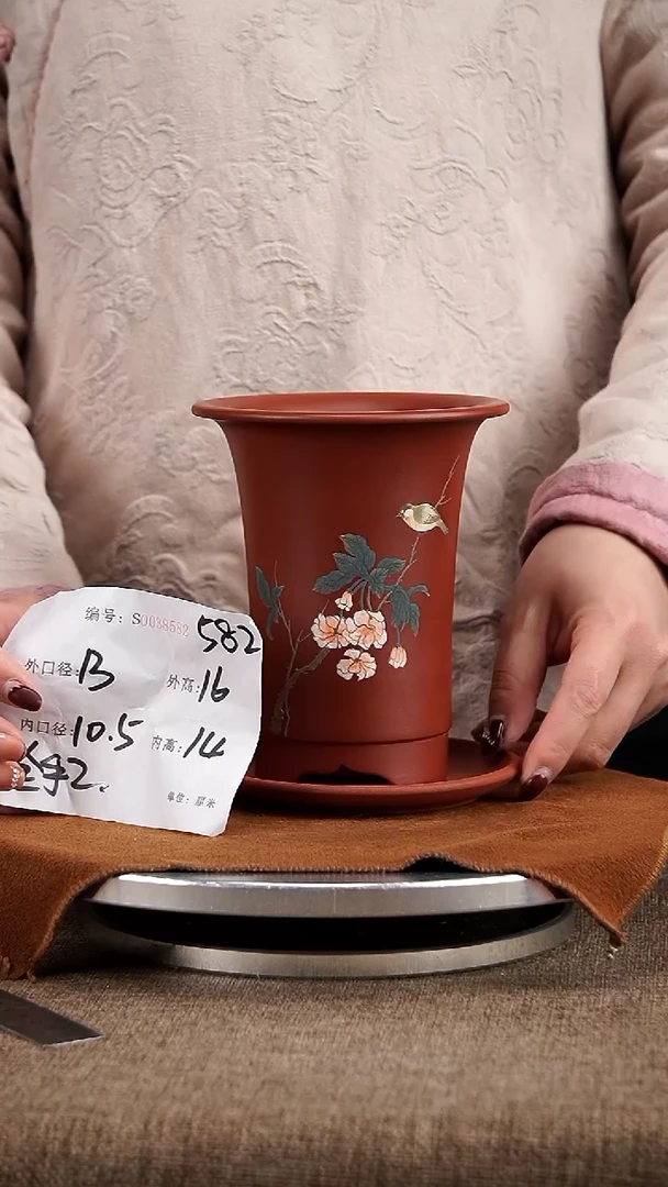 【闪购商品】紫砂花盆紫砂花盆582+z