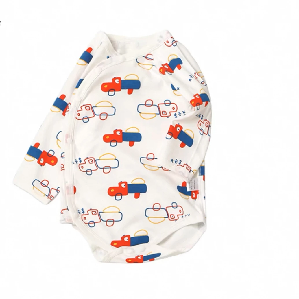 四季长袖包屁红色小汽车