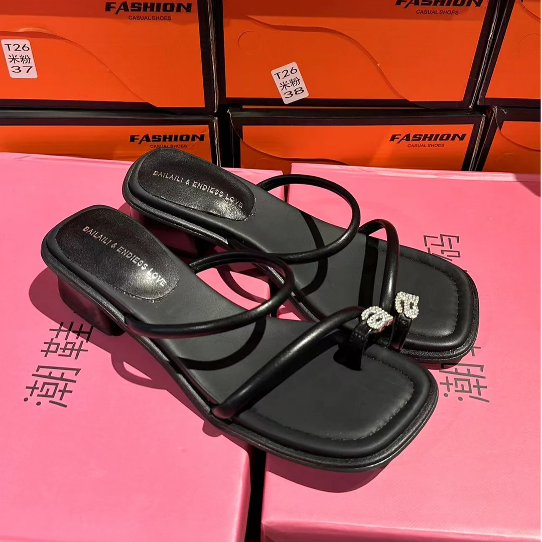 新品韩版白色女凉鞋 1088