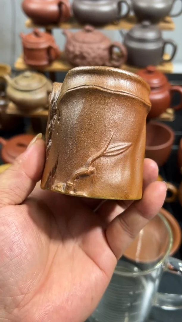 茶杯紫砂半手工主人杯
