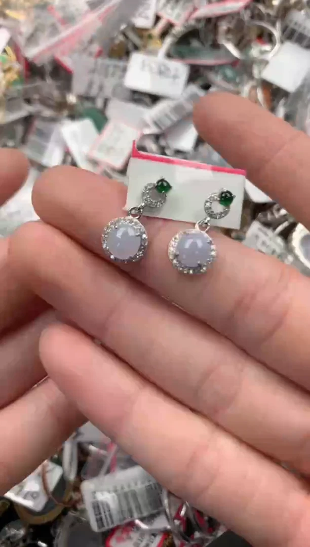 银S925镶嵌戒指翡翠999   6