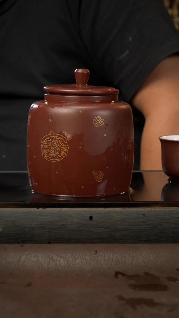 茶壶紫砂13 原矿紫砂茶叶罐