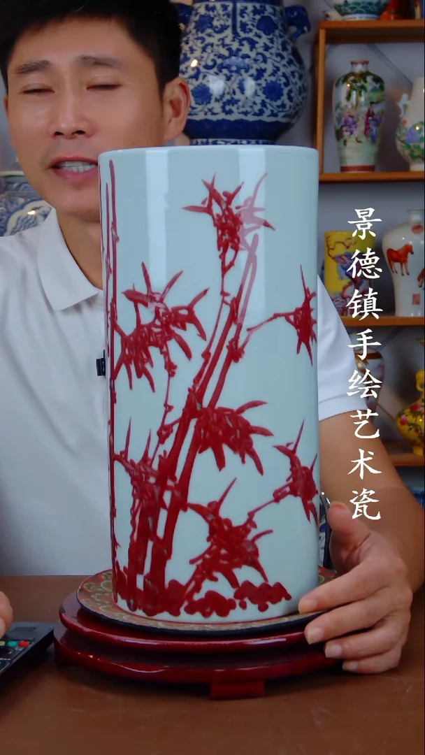 现代景德镇手工手绘陶瓷摆件21