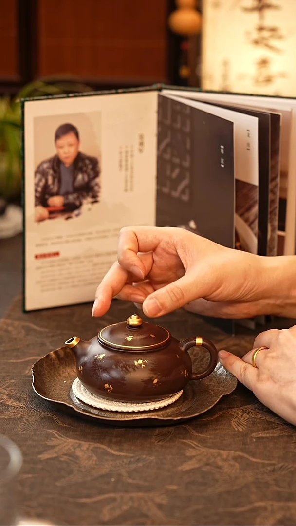 茶壶紫砂寒江