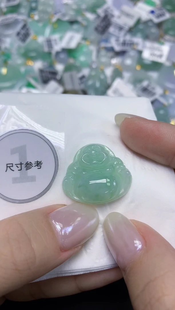 颈饰未镶嵌翡翠天然缅甸翡翠A货百元以上9元证书费自理