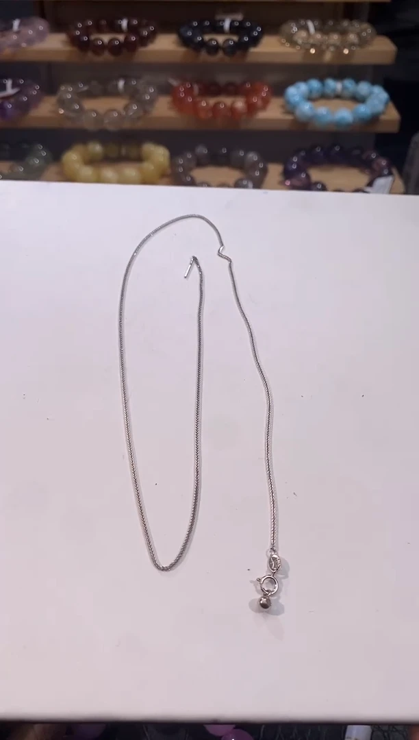 水晶手链未镶嵌银色链子多样性发一