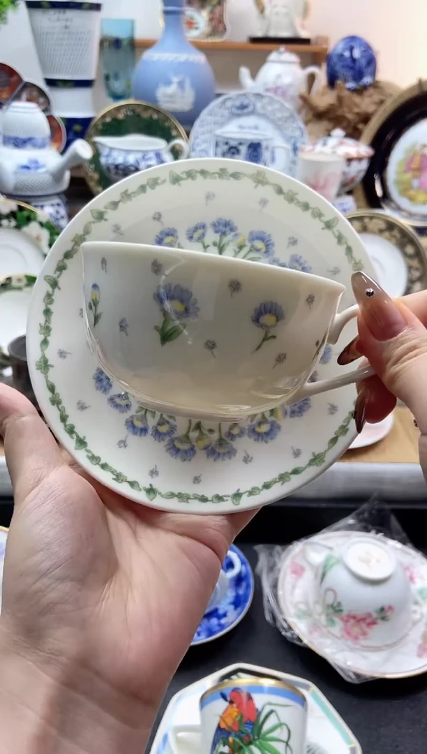 瓷片全新HOYA咖啡杯谨慎参拍，防伪帖撕毁无售后