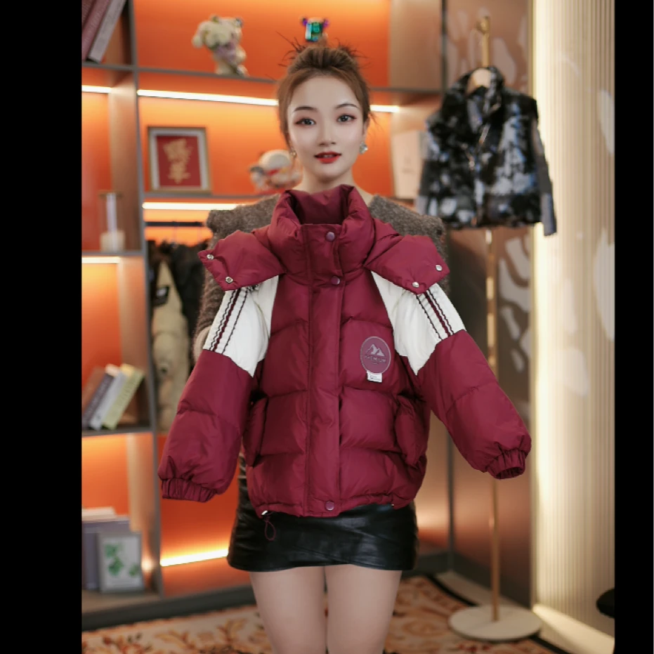 儿童男童加厚保暖羽绒服中大童织带款