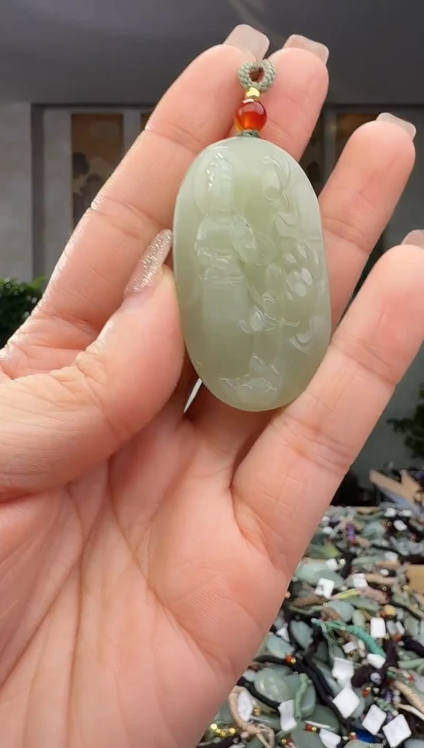 颈饰未镶嵌和田玉拍一发一多样性发货