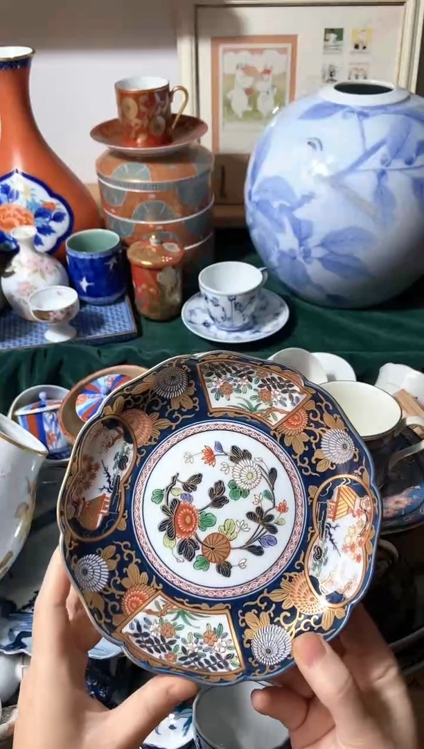 瓷片17cm瓷器中古商品默认微瑕谨慎参拍