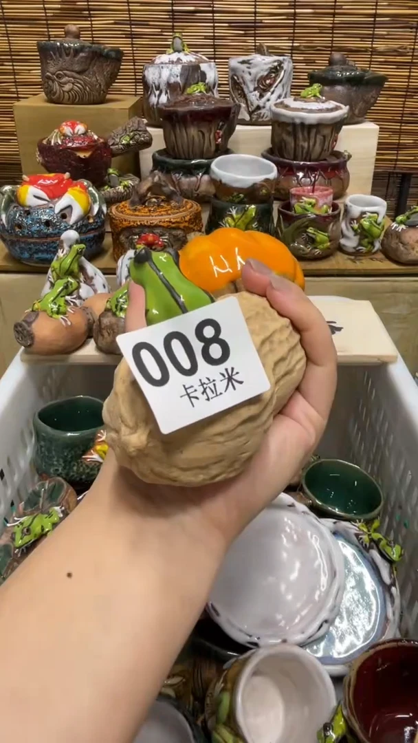 火**睛008精美粗陶手工柴烧