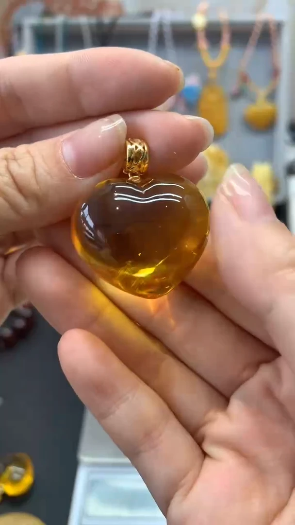 【闪购商品】琥珀珠宝奇石银S925镶嵌616