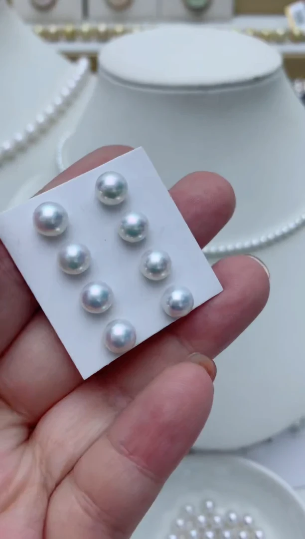 【闪购商品】淡水珍珠耳饰银S925镶嵌e9 多样性发其一