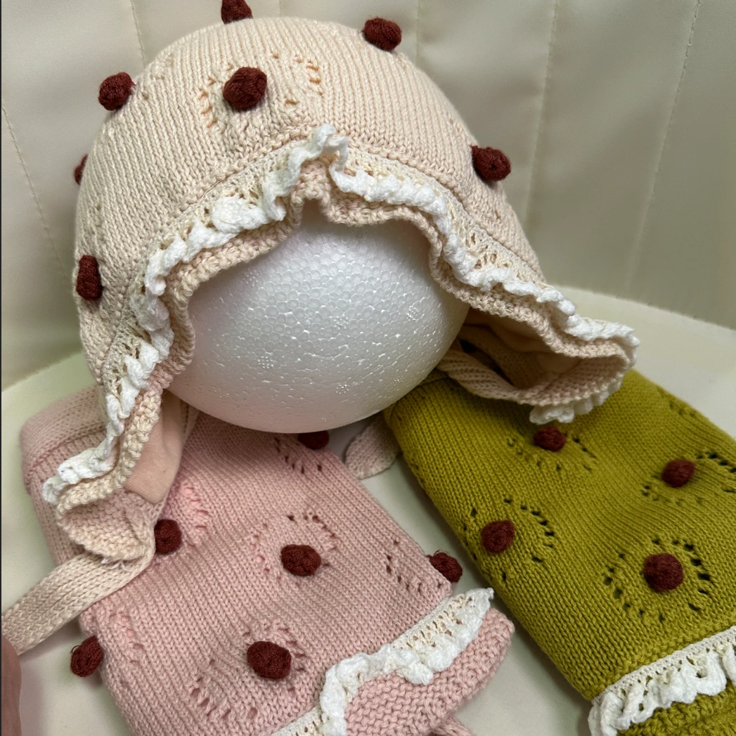 儿童毛线帽子秋冬款爆款立体小花