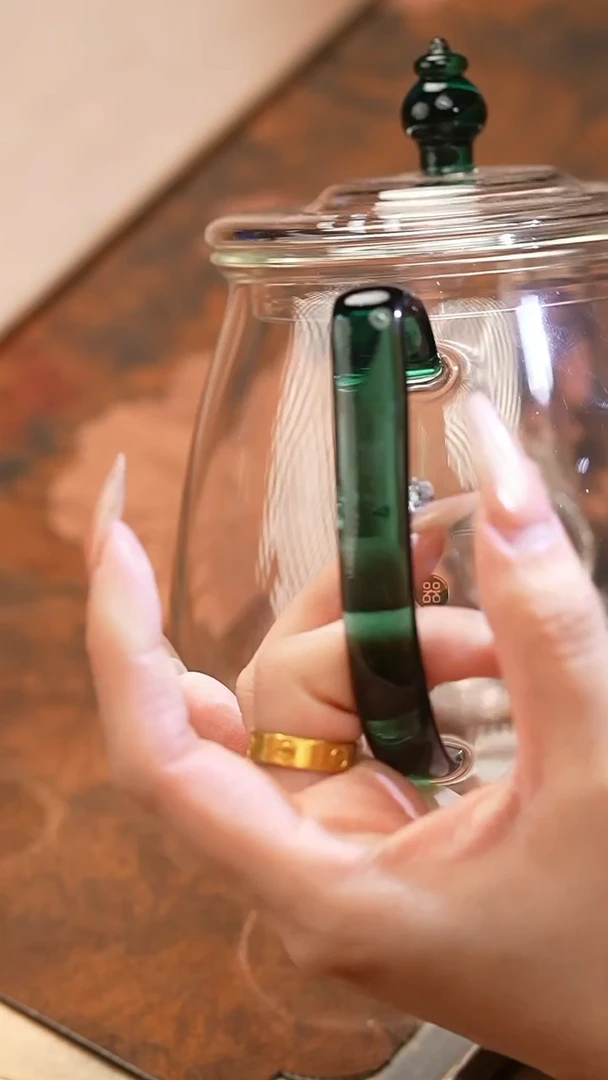 【闪购商品】禾器/晶彩文仕壶/墨绿