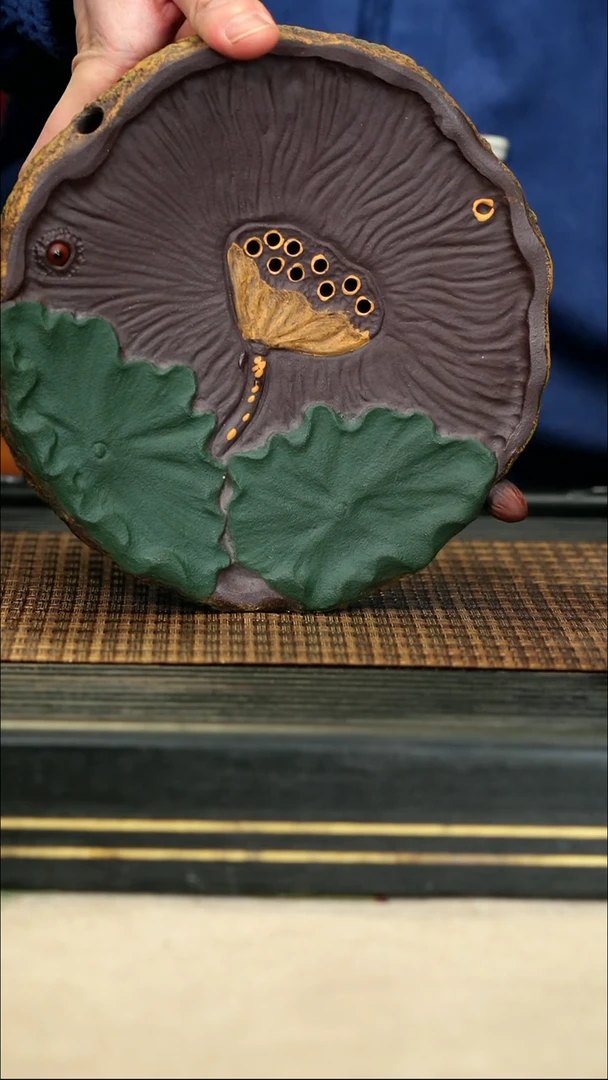 【闪购商品】紫砂茶壶27荷韵大壶承 储水