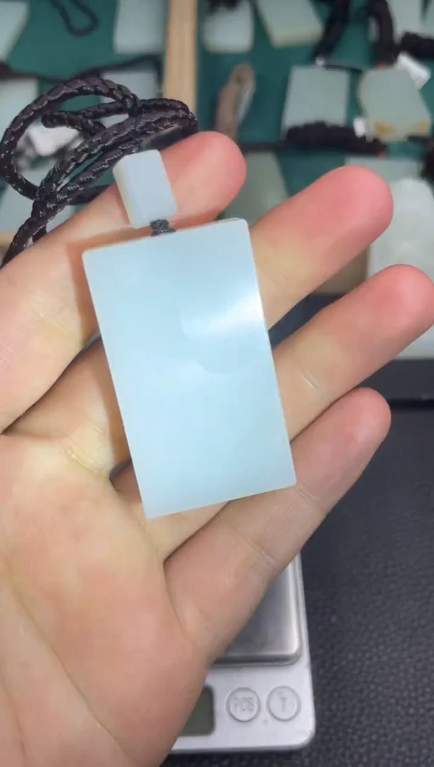 未镶嵌和田玉挂件《***》无事牌小35